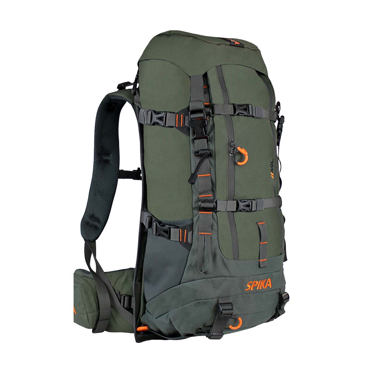 Spika Drover Hauler Backpack Olive + Frame 40L