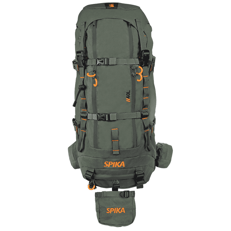 Spika Drover Hauler Backpack Olive + Frame 40L - Image 5
