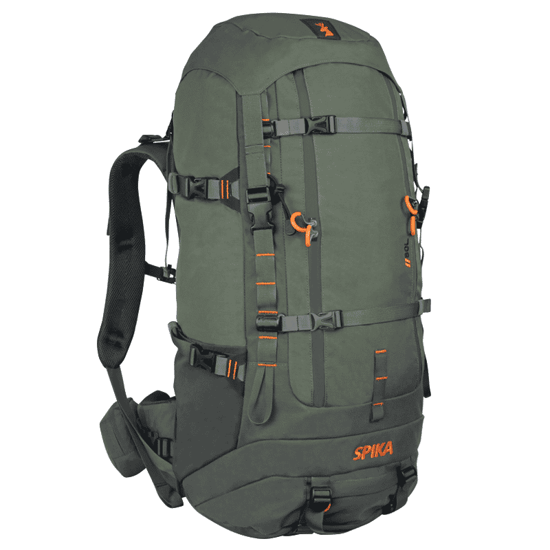 Spika Drover Hauler Backpack Olive + Frame 80L